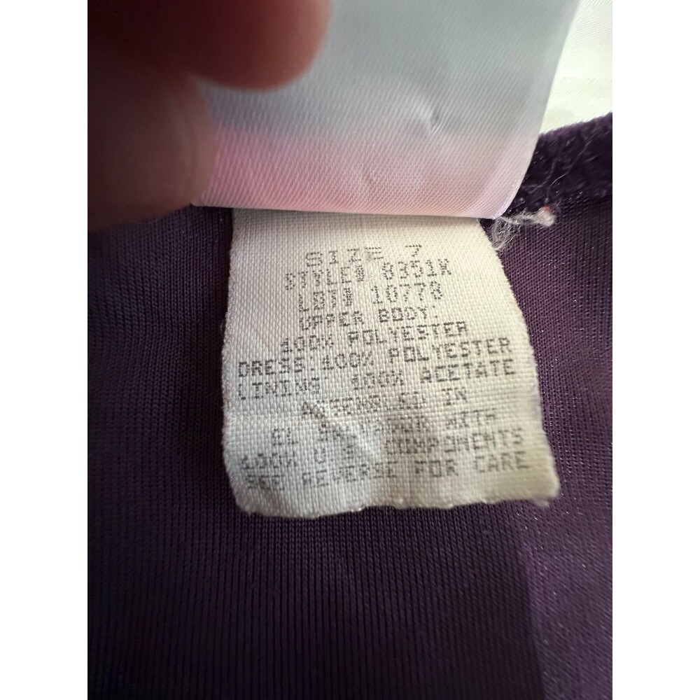 EXPRESSIONS GIRLS VELOUR DRESS SIZE 7 - Picture 3 of 4